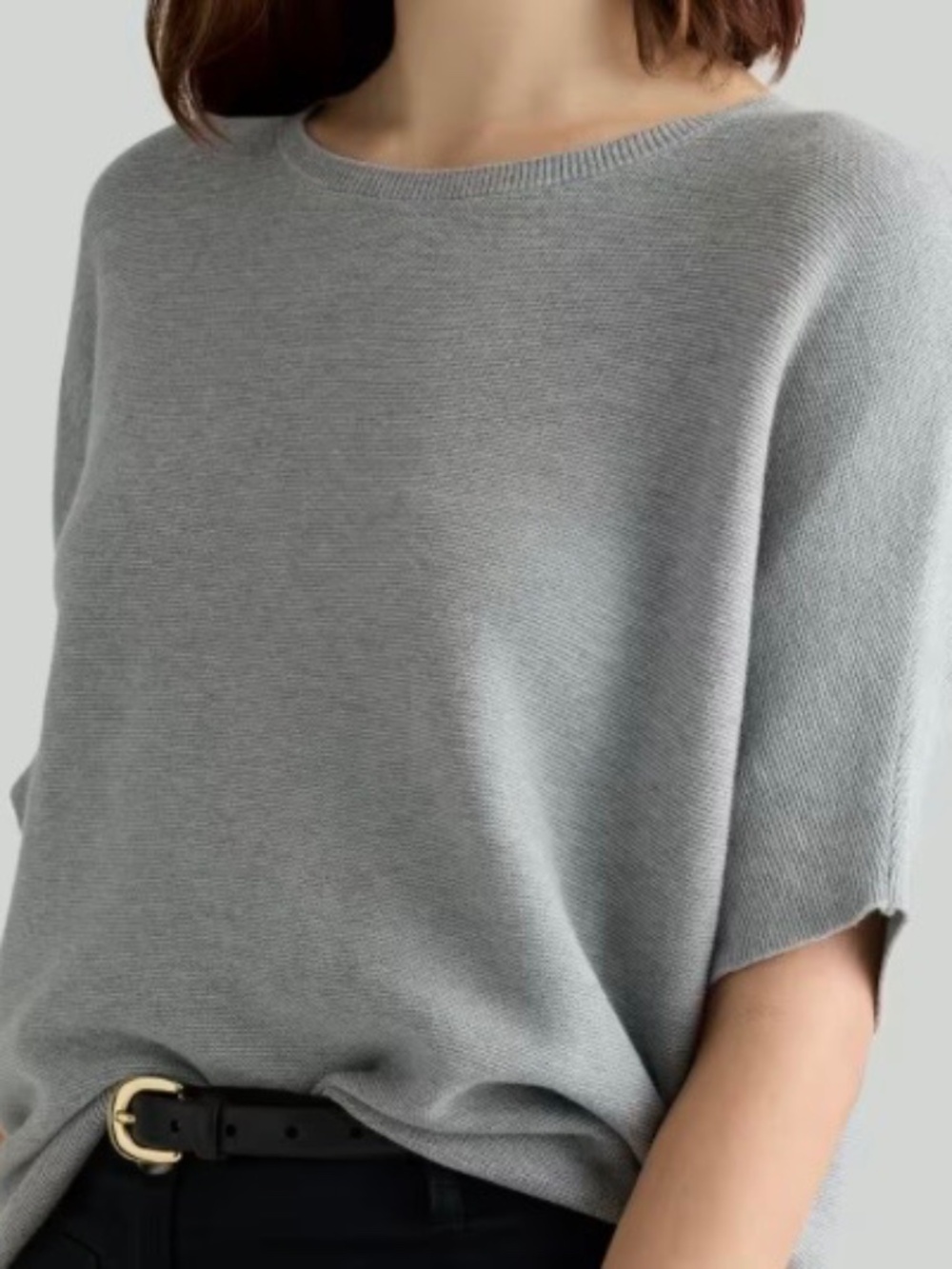 Quince Lightweight Cotton Cashmere Dolman Sweater